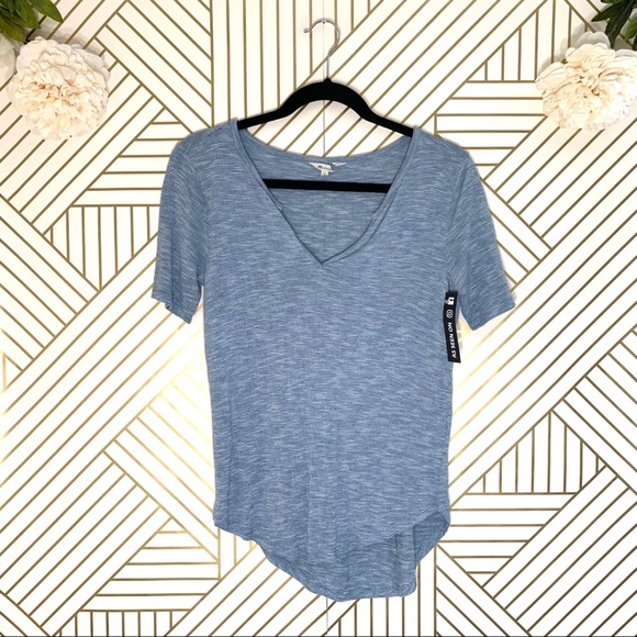 Madewell Tops - Madewell | Basic Striped V-Neck Top